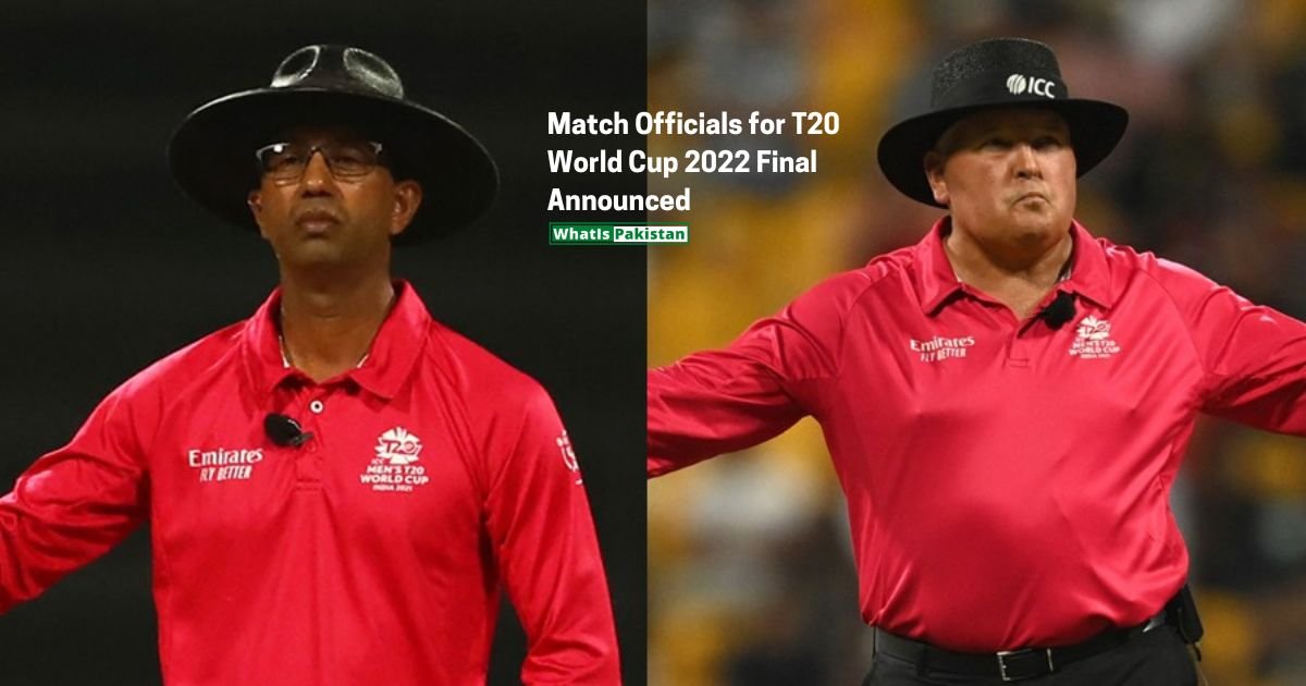 Match Officials for T20 World Cup 2022 Final Announced
